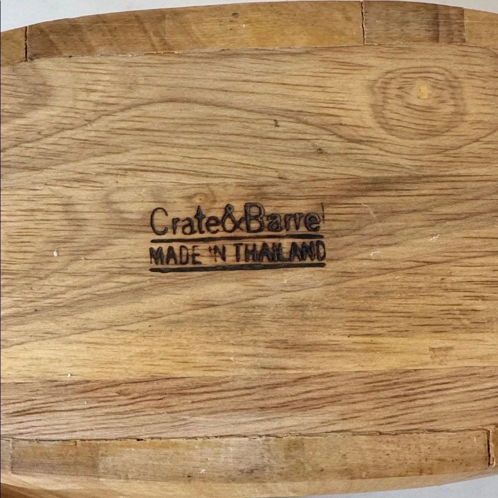 Crate & Barrel Wooden Ice Bucket